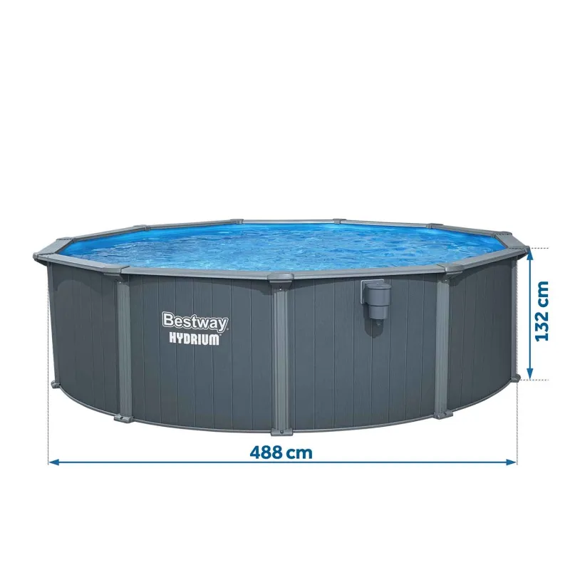 Piscina da Giardino 488 x 132 cm, ottima per bambini e divertimento in famiglia
