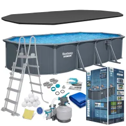 Piscina da giardino in pannelli tutto l'anno 732x366x132 cm 13-in-1 Bestway 561CW
