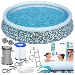 Piscina da giardino con struttura 457 x 107 cm 11 in 1 Bestway 57372