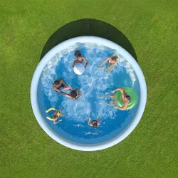 Piscina da giardino 457 x 107 cm con facile montaggio per divertimento in famiglia