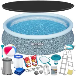 Bestway 57372 Piscina a Telaio 457 x 107 cm 18-in-1