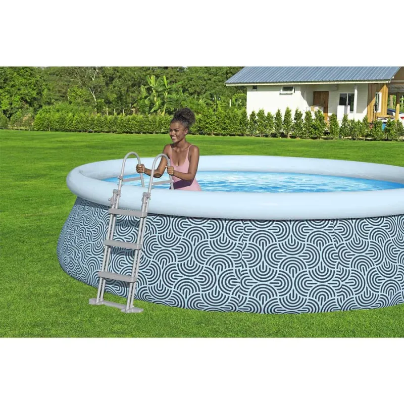Piscina da giardino 457 x 107 cm, eccellente per il relax nelle giornate calde