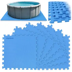 Tappetino in schiuma sotto piscina puzzle 50 x 50 cm 8 pz