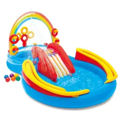 Parco Giochi Gonfiabile Arcobaleno 297 x 193 x 135 cm INTEX 57453