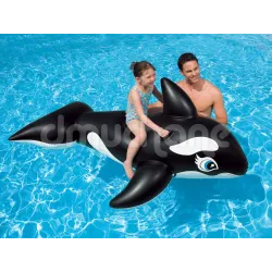 Giocattolo gonfiabile balena blu per divertimento in acqua