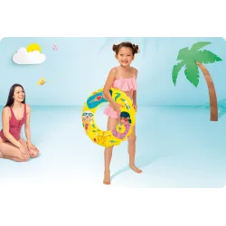 Ciambella da nuoto colorata di 61 cm, perfetta per divertimento in acqua