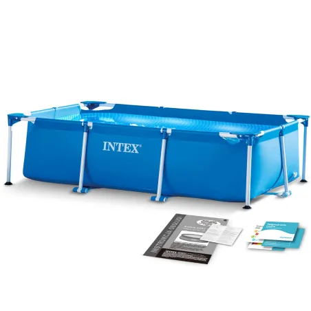 INTEX 28272 Piscina da giardino con struttura 300 x 200 x 75 cm, perfetta per esterni