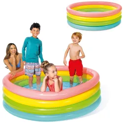 Piscina Gonfiabile Arcobaleno 4 Anelli 168 x 46 cm INTEX 56441