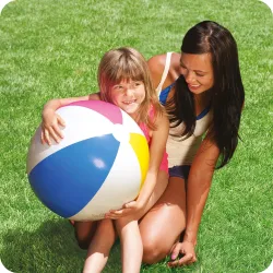 Pallone da Spiaggia Gonfiabile Arcobaleno 61 cm, perfetto per il divertimento in giardino o in spiaggia