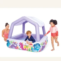 Piscina Gonfiabile con Tettoia Acquario 157 x 157 x 122 cm INTEX 57470