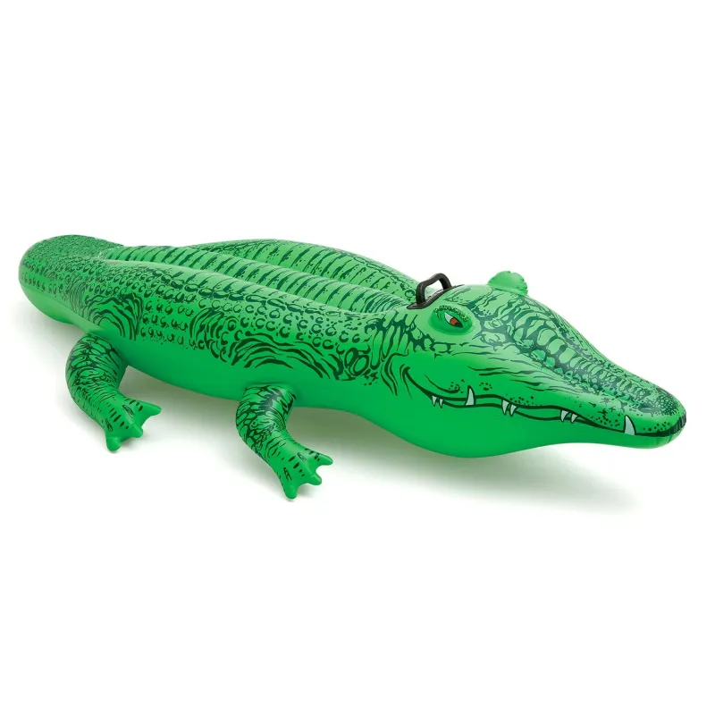 Galleggiante gonfiabile coccodrillo 168 x 86 cm, gioco acquatico INTEX 58546