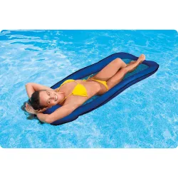 Materasso gonfiabile da spiaggia con rete, perfetto per giardino o spiaggia