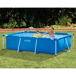 Piscina da giardino blu 260 x 160 x 65 cm per rinfrescarsi in estate