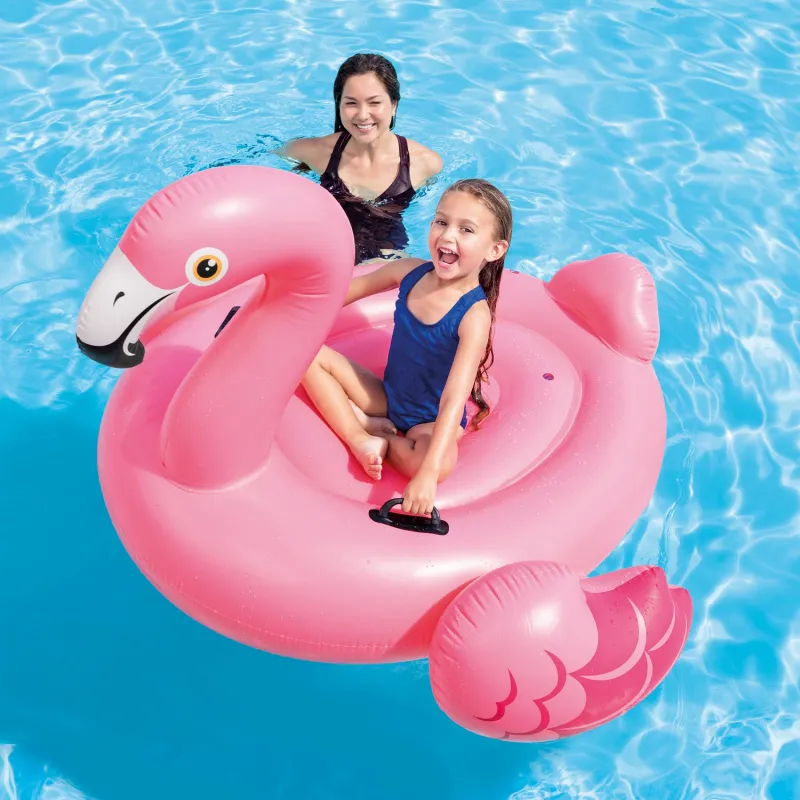 Isola fenicottero gonfiabile in PVC resistente per divertimento estivo