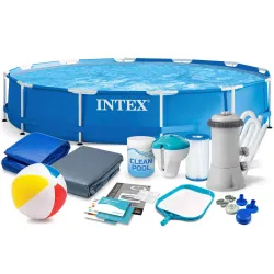 Piscina da giardino con struttura 305 x 76 cm set 15in1 INTEX 28202