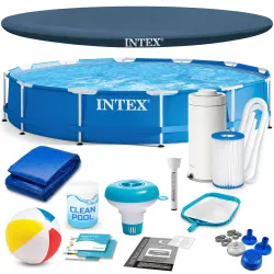 Piscina da giardino con struttura 366 x 76 cm 16in1 INTEX 28212