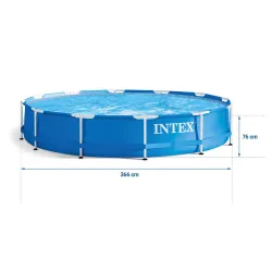 Piscina da giardino con struttura 366 x 76 cm 16in1 INTEX 28212 perfetta per divertimento all'aperto