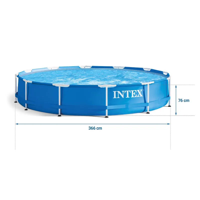 Piscina da giardino con struttura 366 x 76 cm 16in1 INTEX 28212 perfetta per divertimento all'aperto
