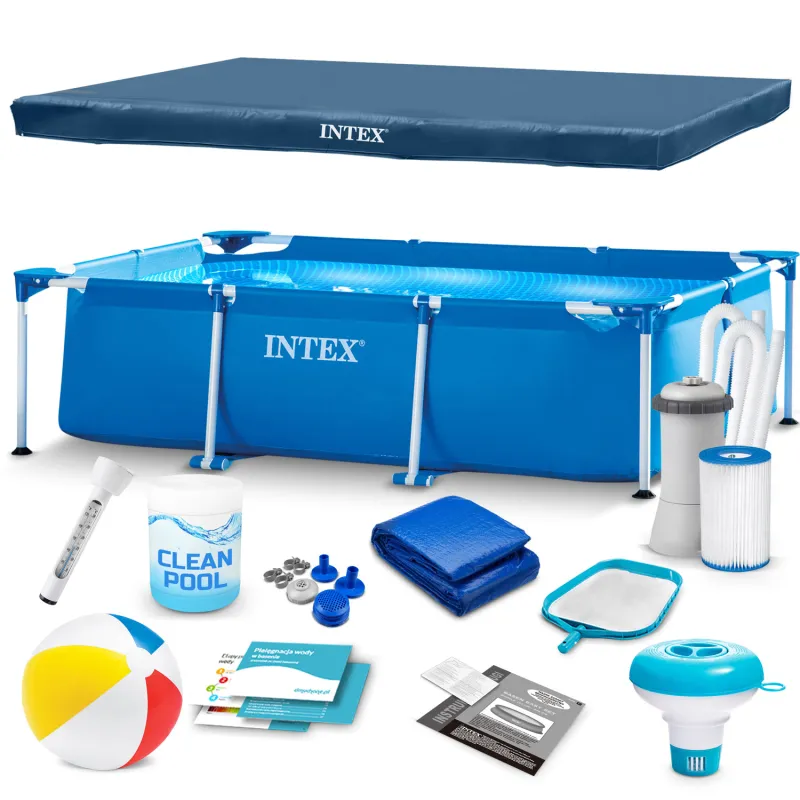Piscina da Giardino 300 x 200 x 75 cm Set 15 in 1 INTEX 28272