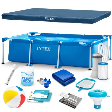 Piscina da Giardino 300 x 200 x 75 cm Set 15 in 1 INTEX 28272