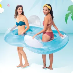 Poltrona gonfiabile resistente, ideale per l'uso all'aperto e in acqua