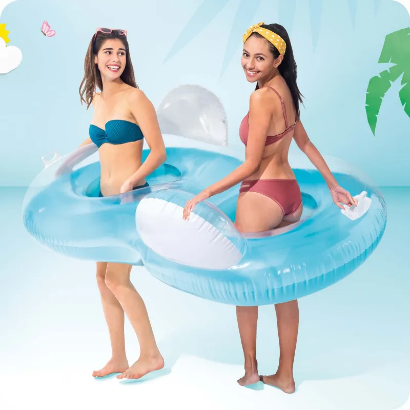 Poltrona gonfiabile resistente, ideale per l'uso all'aperto e in acqua