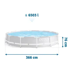 Piscina esterna 366 x 76 cm per rilassarsi in giardino