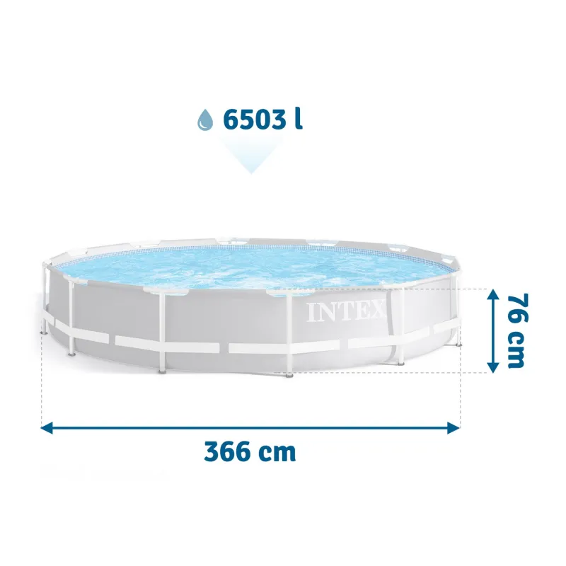 Piscina esterna 366 x 76 cm per rilassarsi in giardino