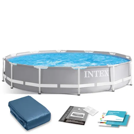 Piscina da giardino con struttura 366 x 76 cm set 6 in 1 per esterni INTEX 26710