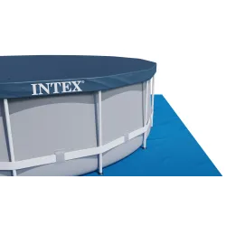 Piscina da giardino 549 x 122 cm con struttura metallica resistente