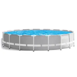 Piscina da giardino 549 x 122 cm realizzata in acciaio resistente