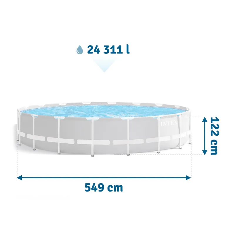 Piscina da giardino ideale per le giornate estive in famiglia