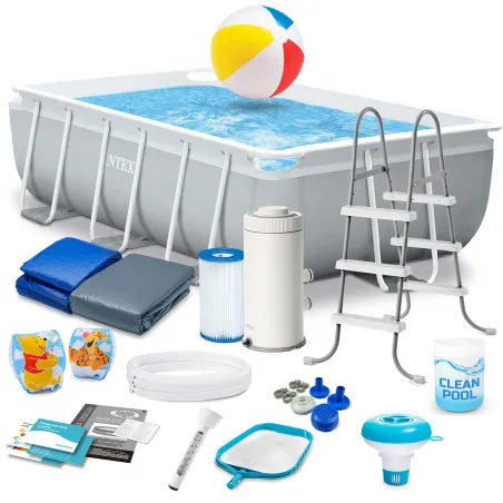INTEX 26784 Piscina a Telaio 300 x 175 x 80 cm Set 18in1