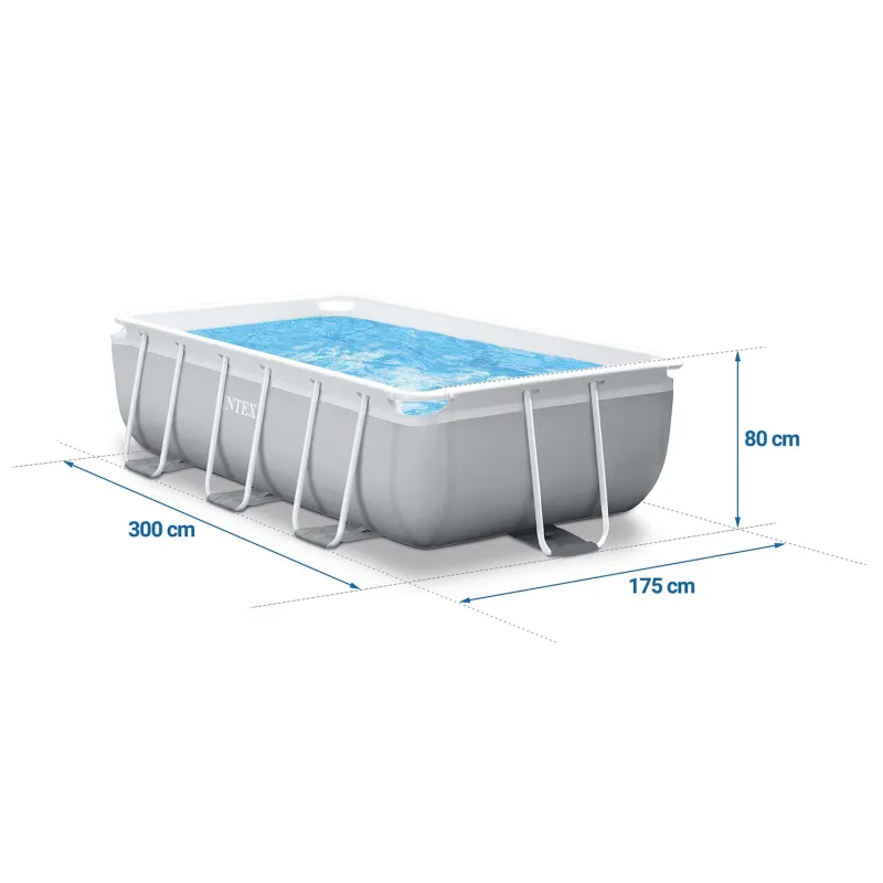 Basen a Telaio blu 300 x 175 x 80 cm INTEX 26784