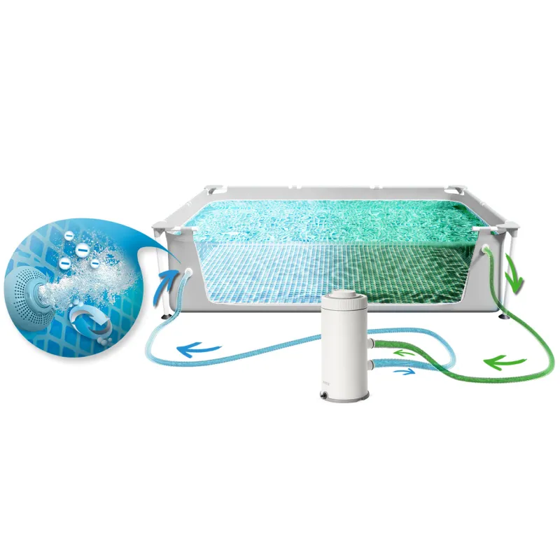 Piscina da giardino ideale per famiglie 400 x 200 x 100 cm