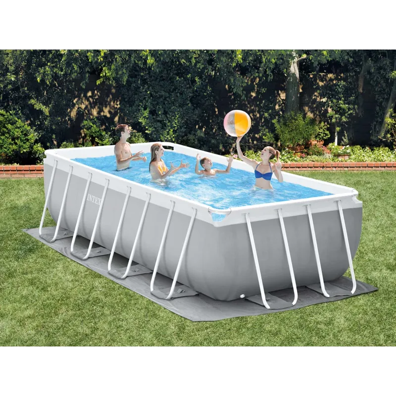 Piscina da giardino con materiale resistente 488 x 244 x 107 cm INTEX 26792