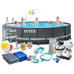Piscina con struttura 488 x 122 cm 17w1 INTEX 26326