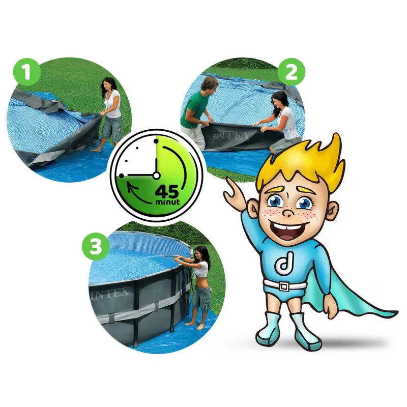 Piscina con struttura INTEX 26326, perfetta per bambini e adulti