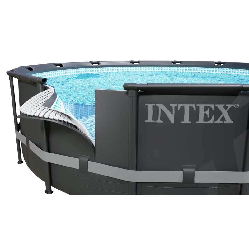 Piscina da giardino 610 x 122 cm, materiale resistente e facile da montare
