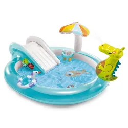 Parco giochi gonfiabile coccodrillo 201 x 170 x 84 cm INTEX 57165