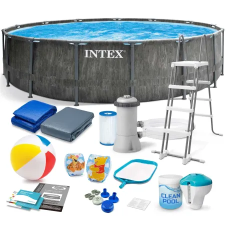 Piscina da giardino con struttura 457 x 122 cm set 18-in-1 INTEX 26742
