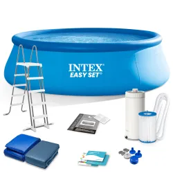 Piscina gonfiabile da giardino 457 x 122 cm set 12 in 1 INTEX 26168