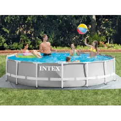 Piscina da giardino 457 x 107 cm, design elegante per esterni