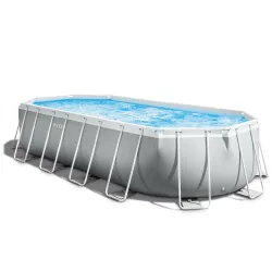 Piscina con struttura in acciaio 610 x 305 cm per tutta la famiglia, divertimento in giardino