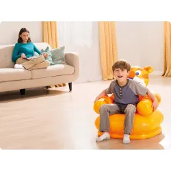 Poltrona gonfiabile per bambini Animali Allegri 65 x 64 cm, perfetta per la cameretta