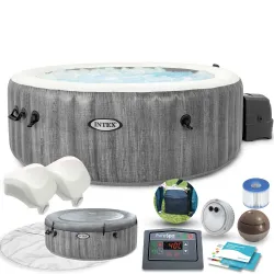 SPA gonfiabile con idromassaggio 196 x 71 cm 4 persone INTEX 28440