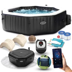 SPA gonfiabile con idromassaggio 201 x 71 cm 4 persone INTEX 28458