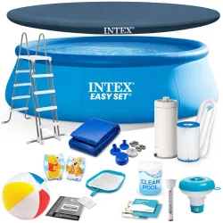Piscina da giardino con struttura 457 x 122 cm set 18 in 1 INTEX 26168