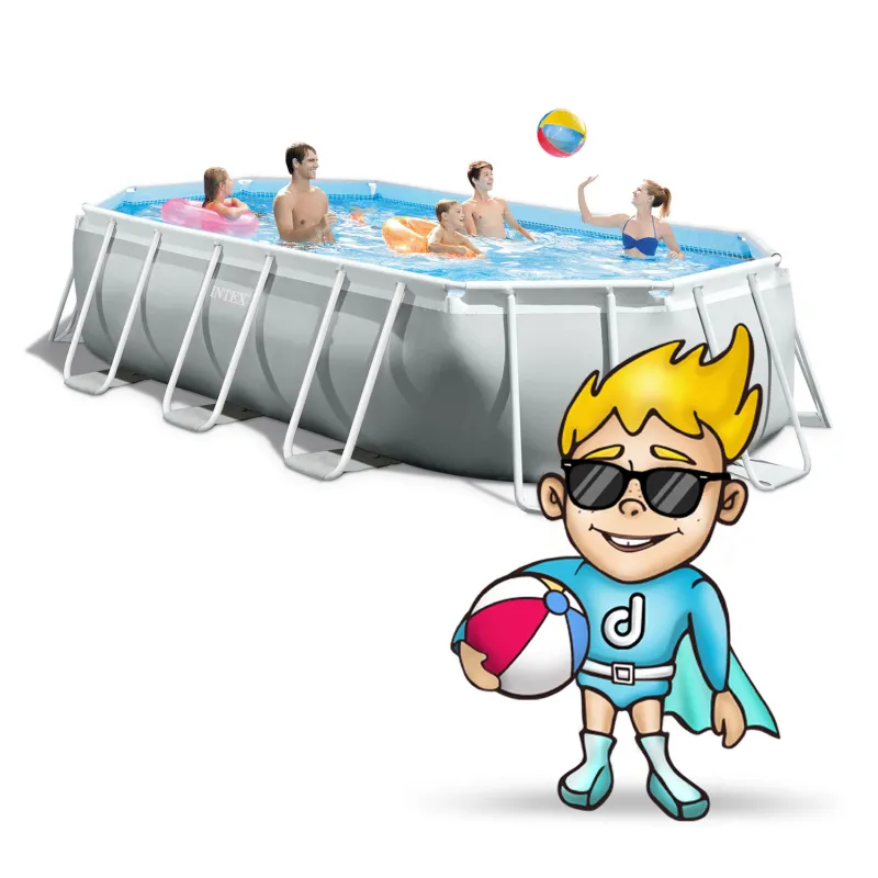 Piscina da giardino con struttura 503 x 274 x 122 cm per momenti di relax