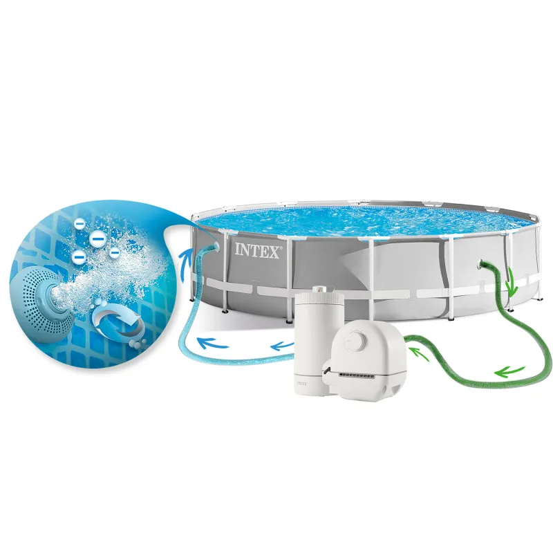 Piscina da giardino con struttura 549 x 122 cm set 21in1 INTEX 26732 perfetta per il giardino